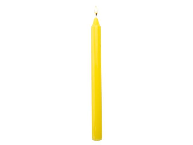 10" UNSCENTED COLUMN (YELLOW) (12/DISP)